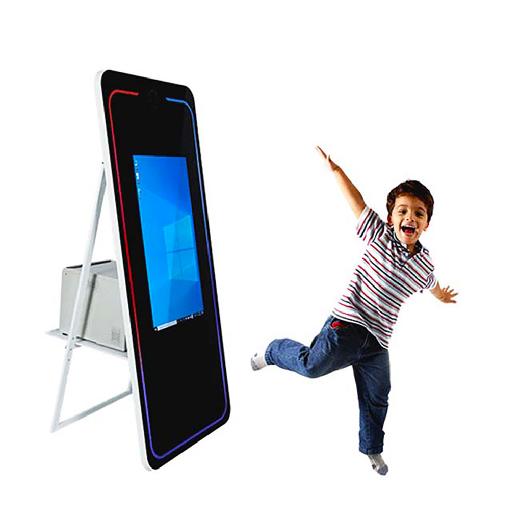 75-Inch Beauty Mirror Photo Booth Compatible with Cameras iPads SLRs Smartphones Includes Free Accessories