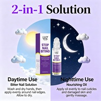 Roll-On Stop Nail Biting Treatment Liquide Stop Thumb Sucking Dissuasion Prevention Nail Care pour Enfants et Adultes