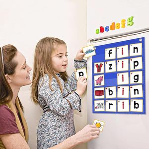Tableau de construction de mots CVC, 64 cartes flash de phonétique, jeux d'alphabétisation pour la maternelle, pour les enfants de 4 à 6 ans - Product Image 6