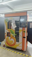 Máquina Expendedora de Zumo de Naranja Fresco Totalmente Automática con Pago con Tarjeta de Crédito, Monedas y Código QR para Centros Comerciales