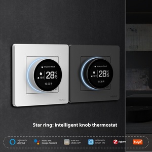 <span class=keywords><strong>MOES</strong></span> Tuya ZigBee Smart Knob <span class=keywords><strong>Termostato</strong></span> Personalizado Star Ring Series Energy Smart Switch App Control remoto Temperatura (TDS) - Product Image 5