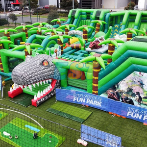 Parque <span class=keywords><strong>de</strong></span> salto inflable <span class=keywords><strong>de</strong></span> aventura, carrera <span class=keywords><strong>de</strong></span> obstáculos, casa <span class=keywords><strong>de</strong></span> rebote, parque infantil <span class=keywords><strong>de</strong></span> <span class=keywords><strong>dinosaurios</strong></span> inflable, <span class=keywords><strong>parques</strong></span> temáticos grandes al aire libre para niños - Product Image 1