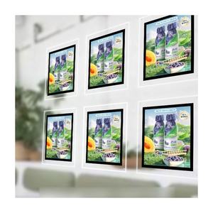 Fenêtre double face de taille A3 Cadre de signe d'affichage à LED véritable Cadres de photo en aluminium pour l'<span class=keywords><strong>immobilier</strong></span> Fenêtre de lumière de cristal Image LED - Product Image 3