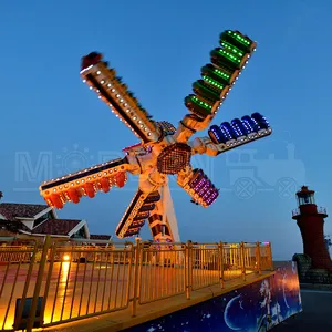 Thrill rides-molino de viento extremo para parque de atracciones, molino de viento de velocidad, otros productos de entretenimiento, molino superior en venta