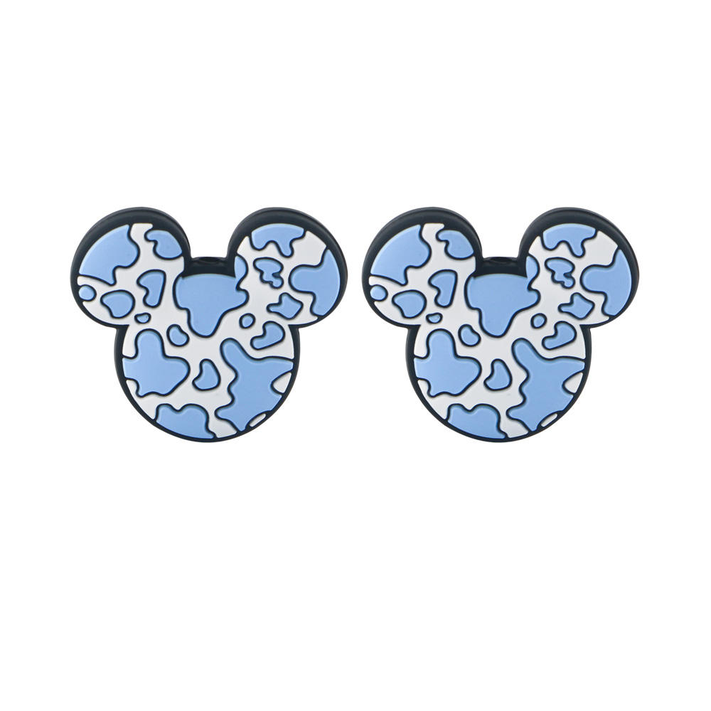 ลูกปัดเมาส์สีพาสเทลสีฟ้า SA324