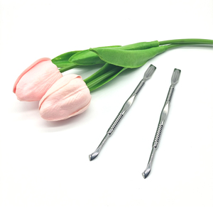 Double Ended Nail Pusher and Straight <b>Edge</b> <b>Cutter</b> 100% Stainless Steel Cuticle Cleaning Tool - Product Image 3