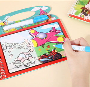 Kunden spezifisches langlebiges magnetisches Zeichenbrett für Kleinkinder 2-4 Jahre wieder verwendbares Papier Magic Water Painting Book Features - Product Image 6