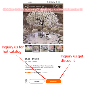 Pour <span class=keywords><strong>Restaurant</strong></span> Cantine Église/Cathédrale École Jardin Paysage Décor Table Pièce Maîtresse Ornement Artificielle Fleur De Cerisier Arbre - Product Image 3