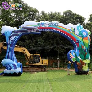 <span class=keywords><strong>Ballon</strong></span> gonflable géant en forme de coquille de requin pour publicité Bingo, accessoires décoratifs de scène de mariage, <span class=keywords><strong>arche</strong></span> en coquille avec lumières LED - Product Image 6