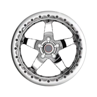 Jantes en alliage d'aluminium forgé sur mesure pour voitures de tourisme, 2 pièces, 16 pouces, 15-24 pouces, chrome argenté, concaves profondes, avec système Beadlock, tout-terrain