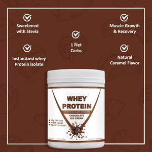 <span class=keywords><strong>Poudre</strong></span> <span class=keywords><strong>de</strong></span> protéines <span class=keywords><strong>de</strong></span> lactosérum la plus vendue, complément nutritionnel sportif, saveur chocolat glacé - Product Image 1