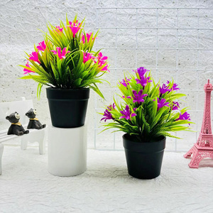 กระถางต้นไม้สีเขียวประดิษฐ์สำหรับตกแต่งหน้าต่างโรงแรมถ้วยบอนไซขนาดเล็กกล้วยไม้นานาชาติขนาด17ฤดูใบไม้ผลิ - Product Image 3