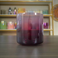 Bol chantant en cristal d'améthyste de raisin HF pour le bain sonore de guérison bols sonores en cristal de Quartz pur Instrument de méditation de Yoga