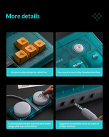 Clavier mécanique 8Bitdo Retro87 en ABS, bleu transparent, tri-mode sans fil, compatible avec PC et ordinateurs portables