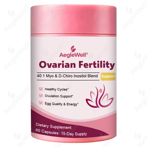 AegleWell OEM Capsules d'Inositol pour la Fertilité Ovarienne 40:1 Myo D-Chiro <span class=keywords><strong>Cycle</strong></span> Ovulation Qualité des Ovules Soutien Prénatal Usine GMP - Product Image 5