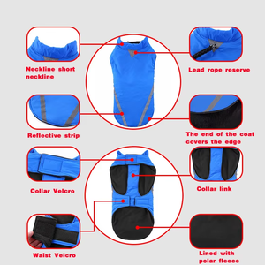 Veste pour chien imperméable réfléchissante, manteau d'hiver, design personnalisé, vêtements d'extérieur pour chiens de petite, moyenne et grande taille - Product Image 2