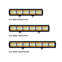 Barre lumineuse de travail à triple rangée double couleur pour voiture tout-terrain SUV ATV UTV UAZ Tracteur Bateau Camion 12V 24V Combo Beam Led Bar