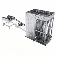 Machine de chargement de plateaux de boulangerie industrielle ADMF, chargeur-déchargeur automatique de racks de cuisson