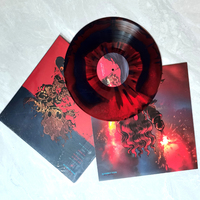 Disques vinyles 7 pouces, 10 pouces, 12 pouces, 33 1/3 tours/minute ou 45 tours/minute avec effet éclaboussures et emballage en feuille d'or/d'argent