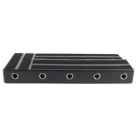 RPB-1BK Pedal gitar Mini ringan, papan Pedal gitar Mini ringan bahan aluminium dan plastik dengan tas bawaan