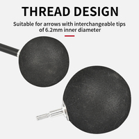 SPG Tir à l'arc Éponge Flèche Points Ronds CS Jeu Tag Pratique Sécurité Mousse De Protection Flèche Vis-dans Conseils Accessoires