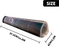 Étui de protection en PVC transparent pour tapis de jeu TCG, design triangulaire, logo personnalisé, lavable, surface polie, présentoirs de vêtements pour JUST