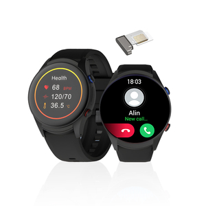 Montre connectée pour seniors Vivid, écran AMOLED 1,43 pouces, étanche IP67, 4G, SOS, moniteur de fréquence cardiaque, suivi de sommeil et d'activité, appels en boucle pour travailleurs isolés - Product Image 1