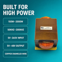 Noyau de ferrite haute tension EE65 pour transformateurs MV/HV d'onduleurs solaires photovoltaïques, encapsulation époxy haute puissance pour transformateurs EE