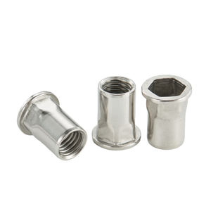 Écrous à rivets en acier inoxydable poli de précision certifiés, 5 mm, conformes REACH, pour systèmes de fixation automobile - Product Image 1