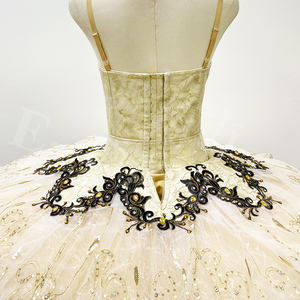 T0961 Falda de Danza para Mujer Adulta, Diseño Rosa, Ropa de Danza, Ballet Profesional, Tutú Clásico, Disponible en Existencia - Product Image 4