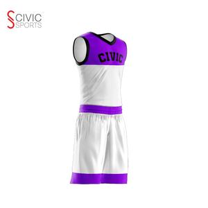 Maillots de basket-ball réversibles personnalisés par sublimation OEM, uniformes sublimés personnalisés, vêtements d'équipe personnalisés, double face, grande taille - Product Image 2