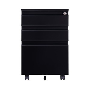 Armoire mobile en métal avec trois tiroirs, <span class=keywords><strong>rangement</strong></span> de <span class=keywords><strong>bureau</strong></span> mobile <span class=keywords><strong>et</strong></span> armoires de classement pour la maison ou l'entrepôt - Product Image 1