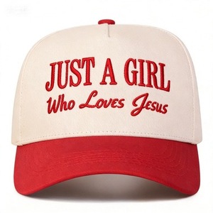 Christian Jesus Quote Embroidered Trucker HatCasual Two Tone Beige &amp; <strong>Purple</strong> Adjustable Dad <strong>Hat</strong> for Women Faith Gifts - Product Image 3