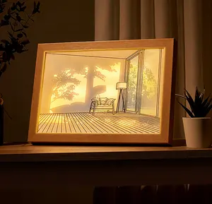 لوحة ضوء LED جديدة رسم رسم هزلي تصميم أنيمي هدايا إبداعية ديكور غرفة نوم لوحة إضاءة