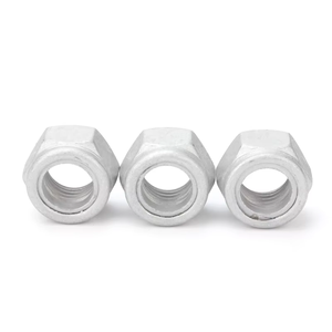 Écrous de blocage épais hexagonaux en acier au carbone DIN 982 anti-desserrage avec insert en nylon Écrou de blocage en nylon - Product Image 3