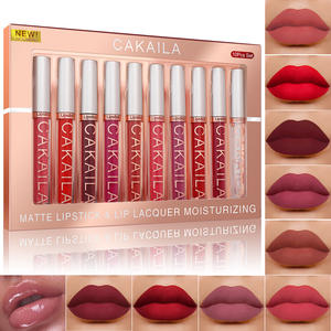 10pcs Rouge À Lèvres Ensemble Vegan Lèvres Beauté Maquillage Hydratant Étanche Brillant À Lèvres - Product Image 4