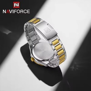 Montre classique à quartz NAVIFORCE 9249, calendrier, lumière nocturne, étanche, bracelet en acier, montre de luxe pour hommes d'affaires, Reloj Hombre - Product Image 6