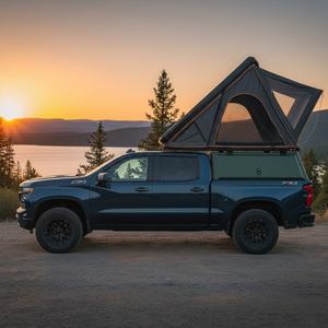 Tienda de Campaña de Techo Rígido para 4 Personas, de Aluminio, para Campamento al Aire Libre, para las Cuatro Estaciones, Todoterreno 4x4, con Gran Techo de Lona con Bisagras en X - Product Image 6