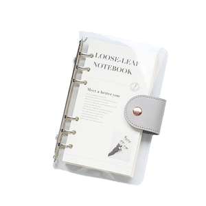 <span class=keywords><strong>A5</strong></span> PVC Xoắn Ốc Máy Tính Xách Tay 6-Nhẫn Chất Kết Dính 100 <span class=keywords><strong>Sheets</strong></span> Mềm Rõ Ràng Bìa Trong Suốt Tạp Chí Kế Hoạch DIY Sổ lưu niệm Giấy Trường - Product Image 4