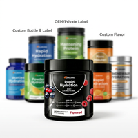 Poudre d'électrolytes en vrac, saveur baies, OEM, marque privée, emballage personnalisé, mélange de boisson sans sucre