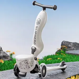 Multifunktionale leichte faltbare balance pu blinkende elektroroller 3 räder für kinder kleinkinder kinder-roller roller für kinder