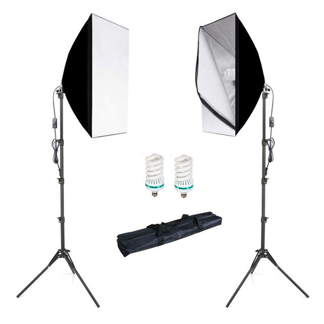 Premium Studio Lighting Kit 600W Continuous LED Softbox Best Photography Lights