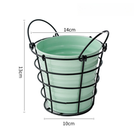 Support de fleurs en métal multicolore Evergreenwrap, support de plantes suspendues pour balcon, plantes succulentes et plantes vertes