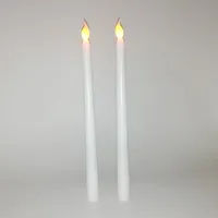 11" inches ABS plastic AAA battery powered wedding led taper candle