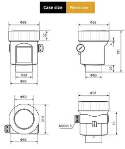 Medição Online Inteligente Densímetro Concentração Tester Tuning Fork Density Controller para Álcool Amônia Hidrômetro - Product Image 5