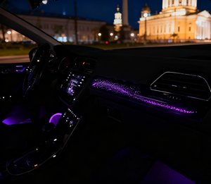 Kit d'éclairage ambiant LED SJC élégant 64 couleurs pour Volkswagen <span class=keywords><strong>Tiguan</strong></span> L <span class=keywords><strong>2017</strong></span>-2021, mise à niveau de l'intérieur, lumières d'ambiance galaxie - Product Image 4