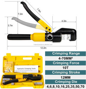 FULE Kit de mâchoires de qualité supérieure Crochet de Pz-300C hydraulique <span class=keywords><strong>Pince</strong></span> à sertir isolée Terminal <span class=keywords><strong>Pince</strong></span> à sertir d'aviation <span class=keywords><strong>multicouche</strong></span> - Product Image 1