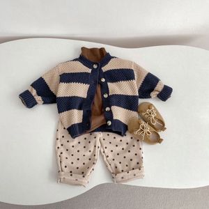 Cardigan tricoté pour nouveau-né, veste en tricot tendance pour bébé, cardigan chaud pour bébé fille, <span class=keywords><strong>pull</strong></span> pour bébé garçon - Product Image 3