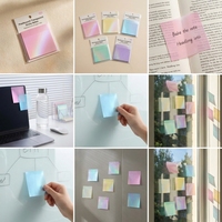 Notas Adhesivas Transparentes Brillantes, Bloc de Notas Transparente para Escribir, para la Escuela y la Oficina