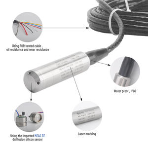 4-20 मा दूरस्थ स्थानीय डिस्प्ले सबमर्सिबल प्रकार हाइड्रोस्टेटिक दबाव स्तर ट्रांसमीटर तरल टैंक पानी के लिए अच्छी तरह से - Product Image 6